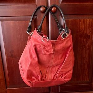 Ellington red Leather Shoulder Bag